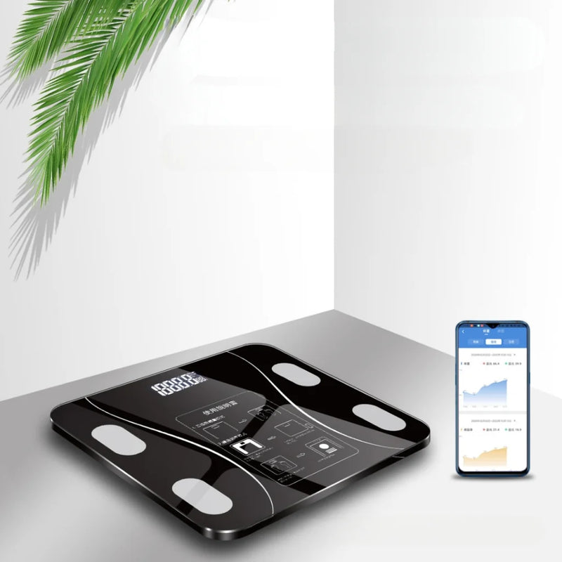 Balança de bioimpedância corporal digital Bluetooth de até 180 kg