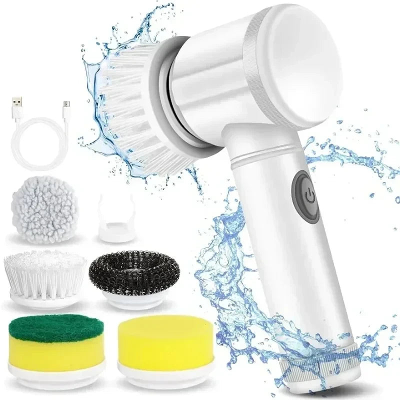 Escova de limpeza elétrica multifuncional, utensílios domésticos para banheiro, utensílios de cozinha